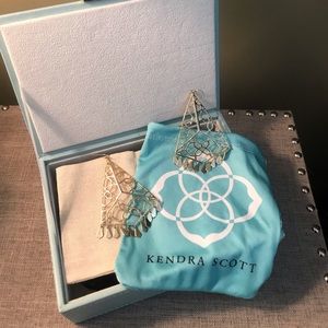 Kendra Scott gold statement earrings - like new